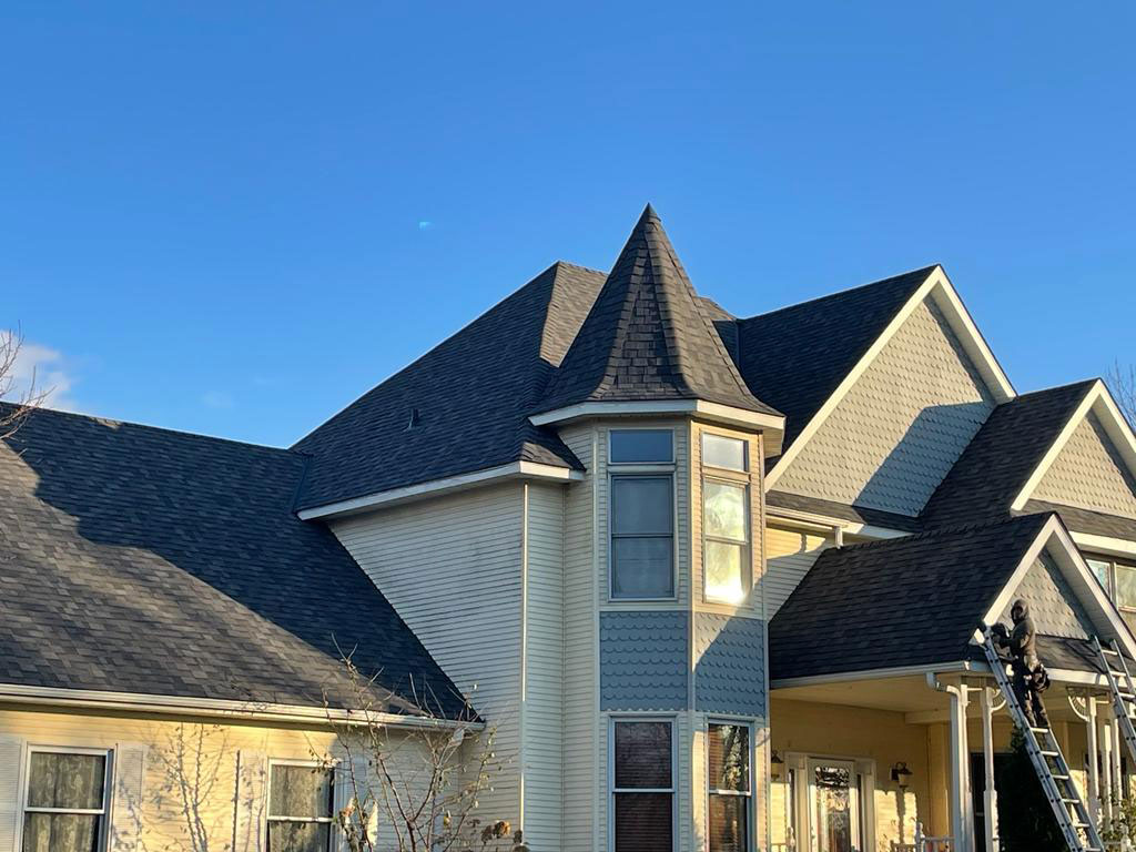 Plymouth home with unique roof