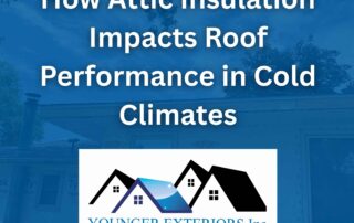 Uneven attic insulation allowing heat to escape during winter