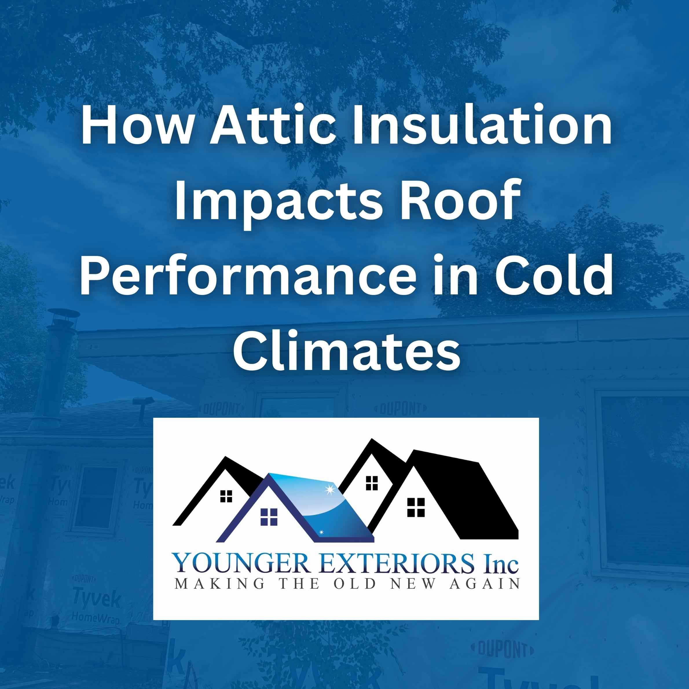 Uneven attic insulation allowing heat to escape during winter