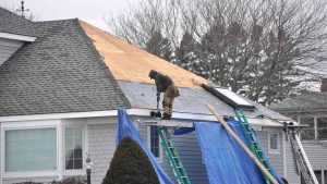 Hail damage affecting a home exterior in Plymouth, MN